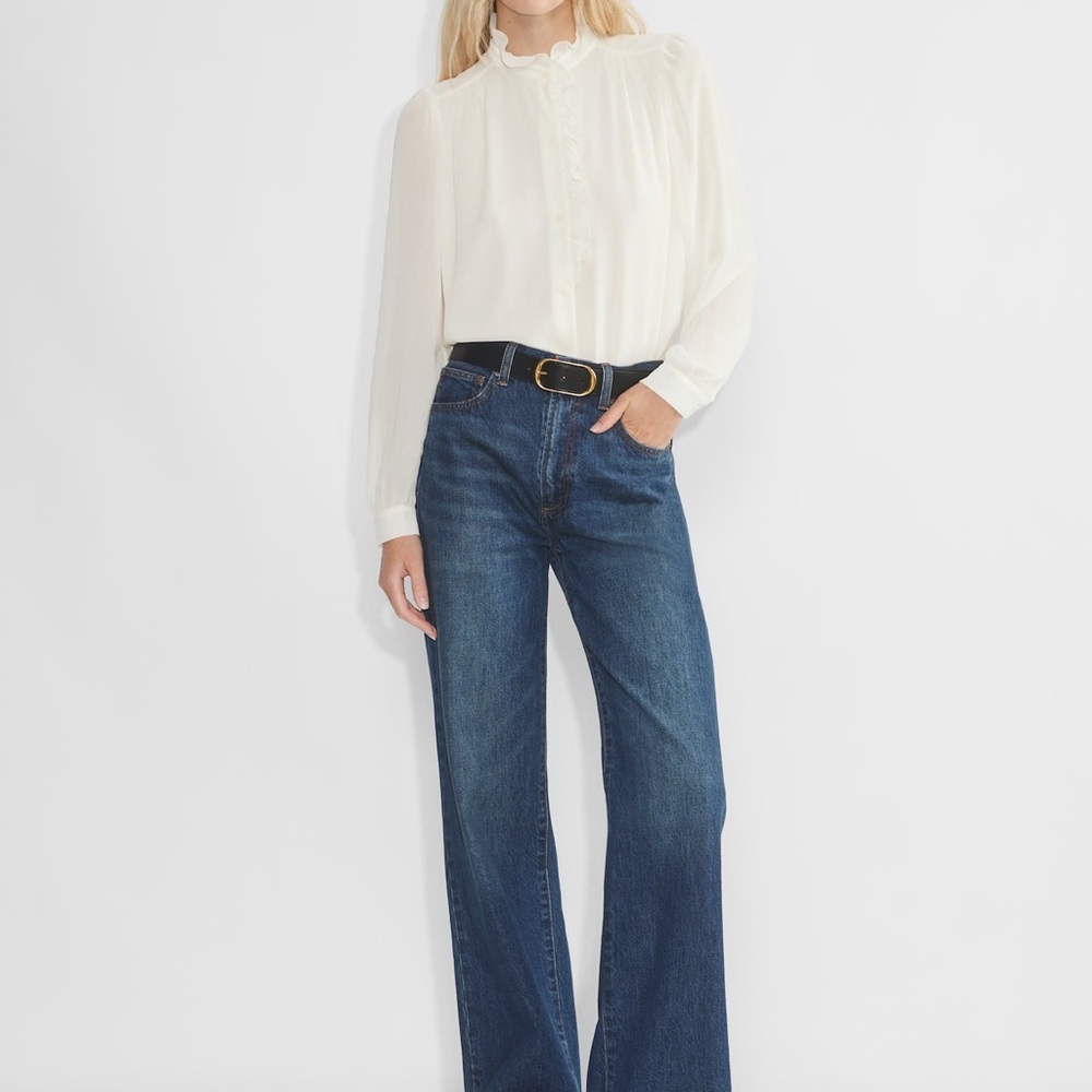 Aritzia Valentina Cream Blouse